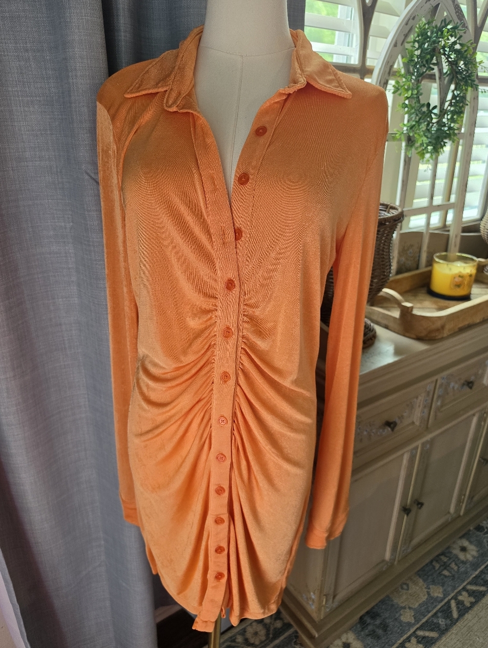 Orange Dress Slinky - Picture 2 of 7